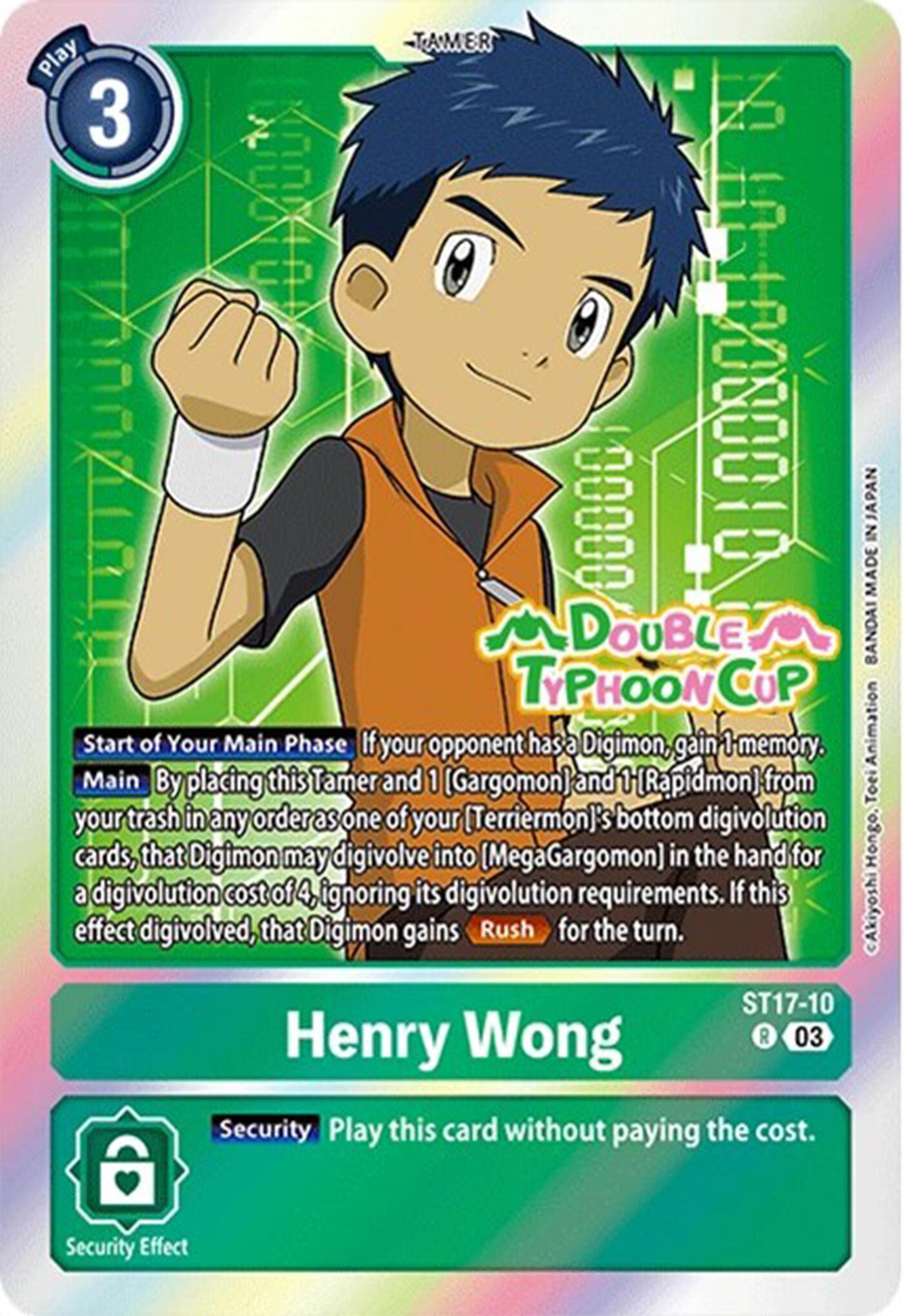 Henry Wong [ST17-10] [Starter Deck: Double Typhoon Advanced Deck Set Pre-Release Cards] | Total Play