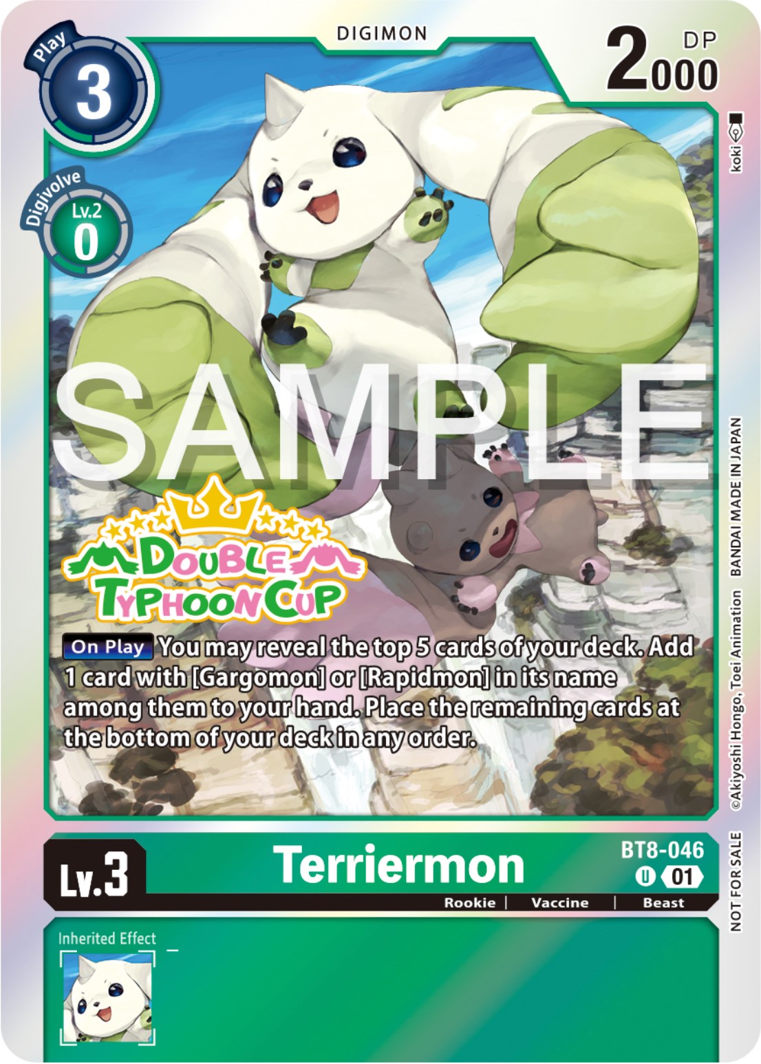 Terriermon [BT8-046] (Double Typhoon Cup Winner) [New Awakening] | Total Play