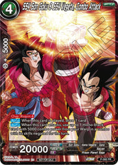 SS4 Son Goku & SS4 Vegeta, Combo Attack (Zenkai Series Tournament Pack Vol.7) (P-585) [Tournament Promotion Cards] | Total Play