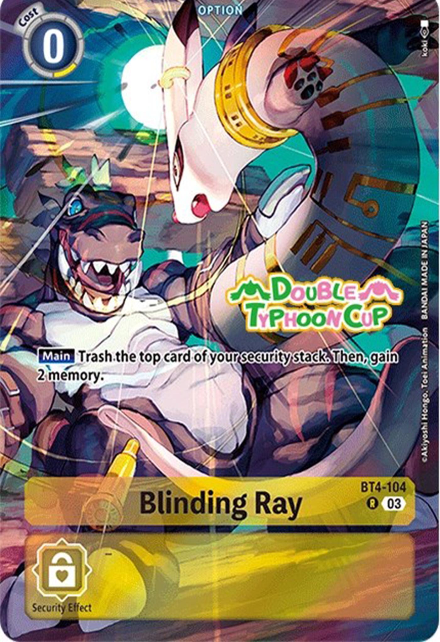 Blinding Ray [BT4-104] (Bonus Pack) [Starter Deck: Double Typhoon Advanced Deck Set Pre-Release Cards] | Total Play