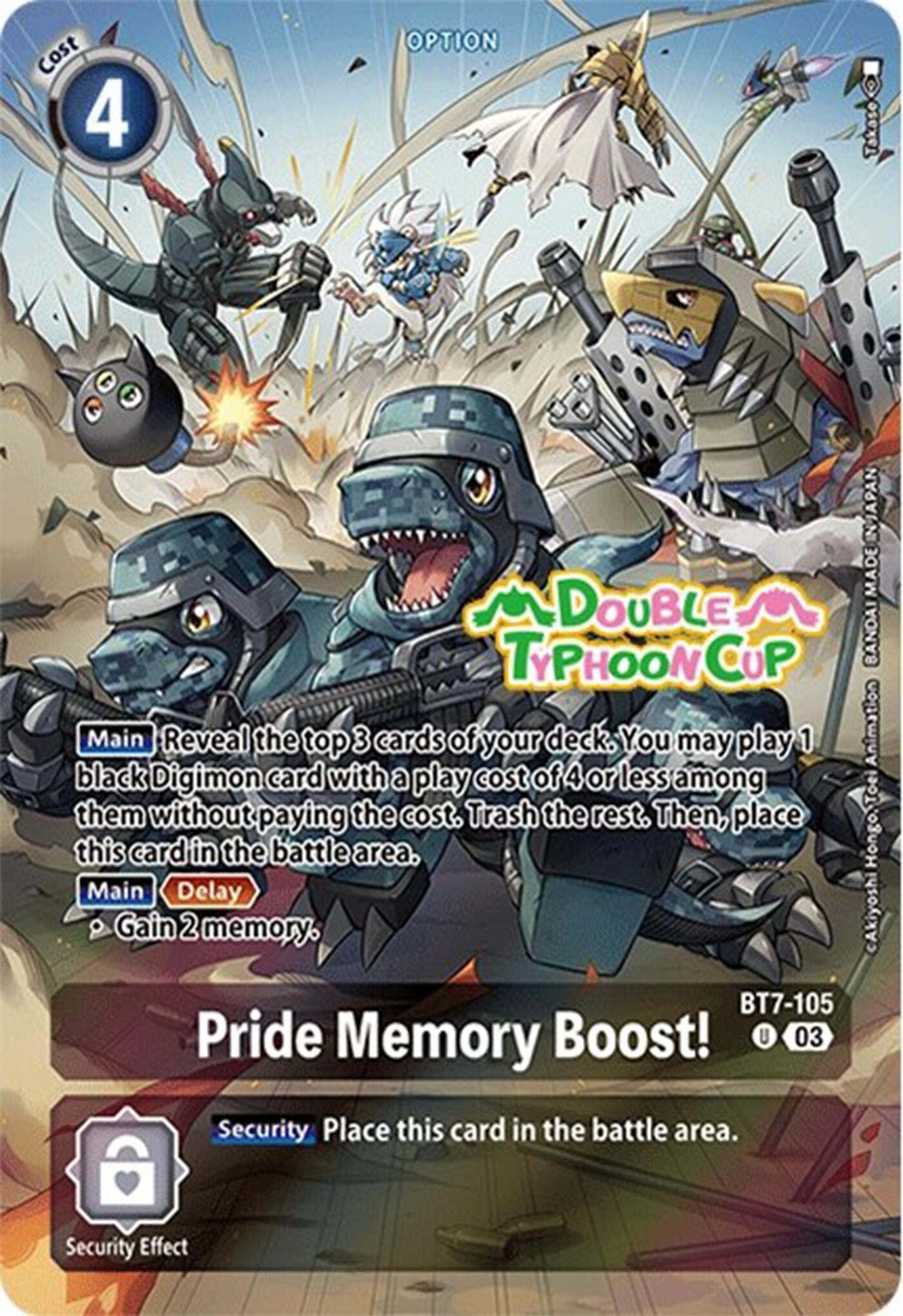 Pride Memory Boost! [BT7-105] (Bonus Pack) [Starter Deck: Double Typhoon Advanced Deck Set Pre-Release Cards] | Total Play