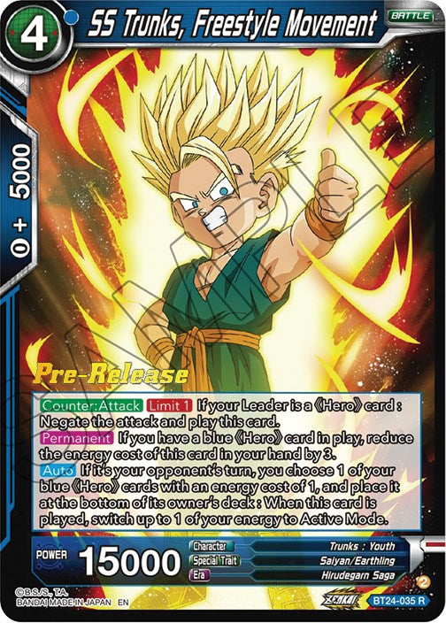 SS Trunks, Freestyle Movement (BT24-035) [Beyond Generations Prerelease Promos] | Total Play