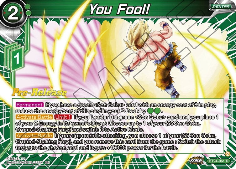 You Fool! (BT24-061) [Beyond Generations Prerelease Promos] | Total Play