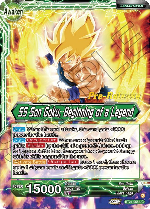 Son Goku // SS Son Goku, Beginning of a Legend (BT24-055) [Beyond Generations Prerelease Promos] | Total Play