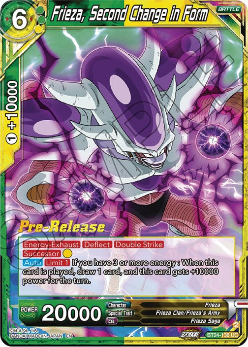 Frieza, Second Change in Form (BT24-136) [Beyond Generations Prerelease Promos] | Total Play