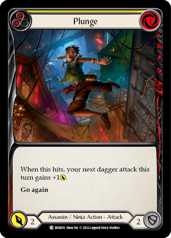 Plunge (Yellow) [BEN019] (Outsiders Benji Blitz Deck) | Total Play