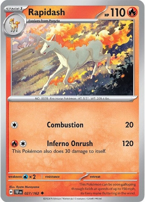 Rapidash (027/162) [Scarlet & Violet: Temporal Forces] | Total Play