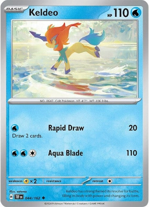 Keldeo (044/162) [Scarlet & Violet: Temporal Forces] | Total Play