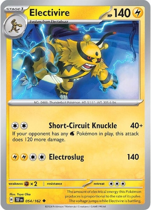 Electivire (054/162) [Scarlet & Violet: Temporal Forces] | Total Play