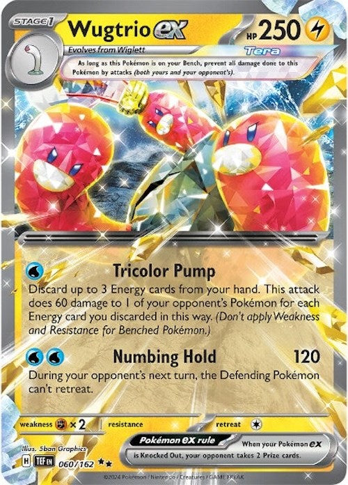 Wugtrio ex (060/162) [Scarlet & Violet: Temporal Forces] | Total Play