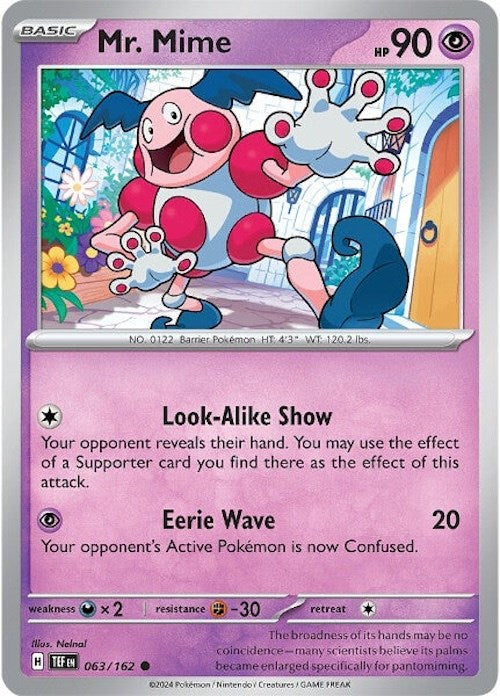 Mr. Mime (063/162) [Scarlet & Violet: Temporal Forces] | Total Play