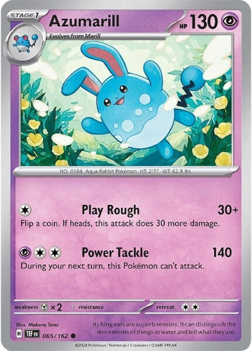 Azumarill (065/162) [Scarlet & Violet: Temporal Forces] | Total Play