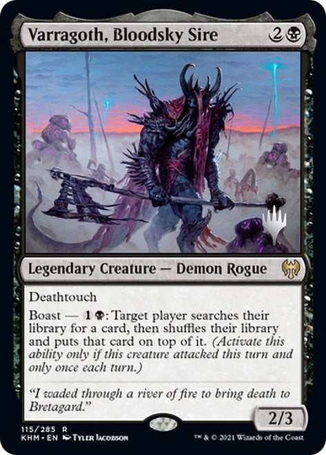 Varragoth, Bloodsky Sire (Promo Pack) [Kaldheim Promos] | Total Play