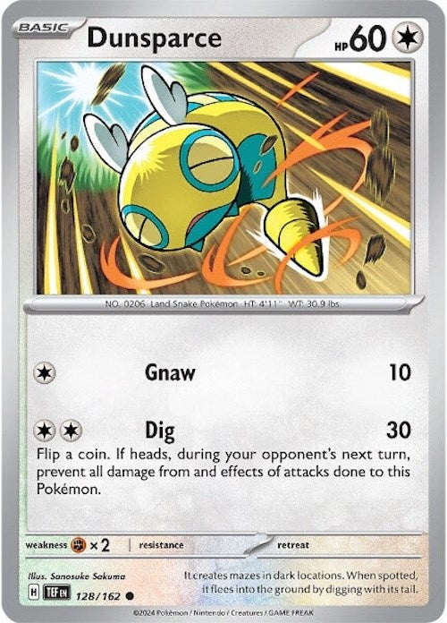 Dunsparce (128/162) [Scarlet & Violet: Temporal Forces] | Total Play