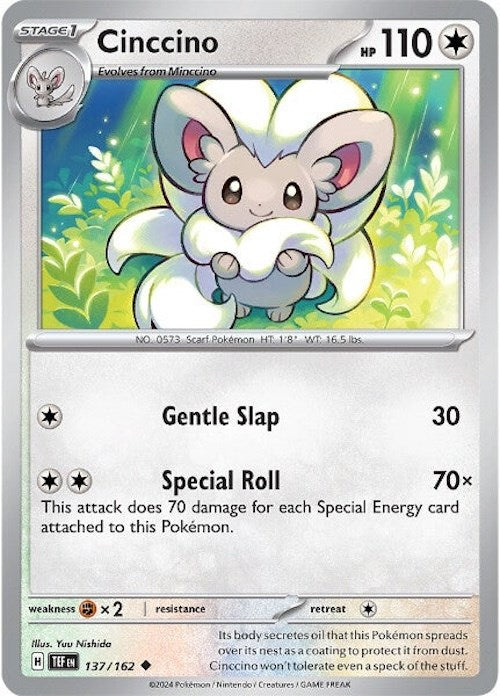 Cinccino (137/162) [Scarlet & Violet: Temporal Forces] | Total Play