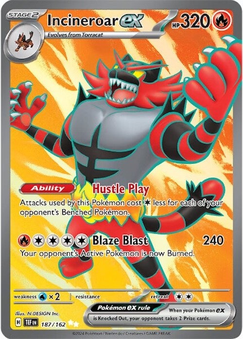 Incineroar ex (187/162) [Scarlet & Violet: Temporal Forces] | Total Play