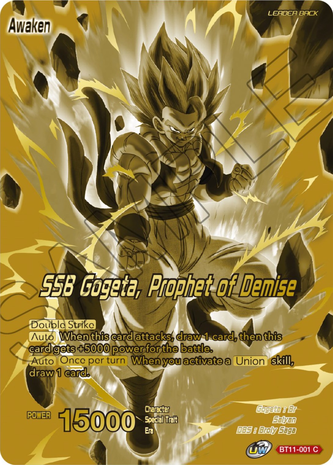 Gogeta // SSB Gogeta, Prophet of Demise (Championship Golden Card 2024 Vol.1) (BT11-001) [Tournament Promotion Cards] | Total Play