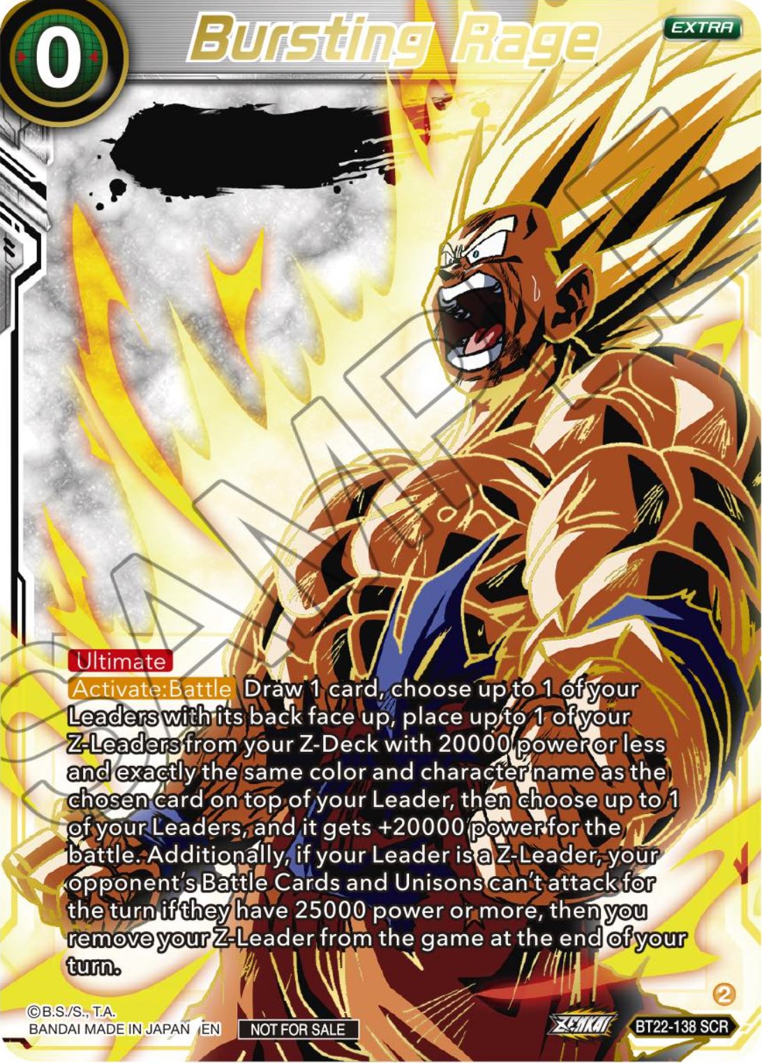 Bursting Rage (Serial Numbered) (BT22-138) [Tournament Promotion Cards] | Total Play