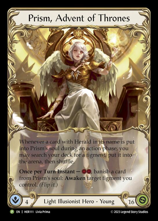 Prism, Advent of Thrones [HER111] (Promo)  Rainbow Foil | Total Play