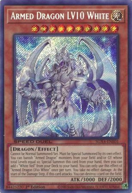 Armed Dragon LV10 White (Secret Rare) [SGX4-ENE01] Secret Rare | Total Play