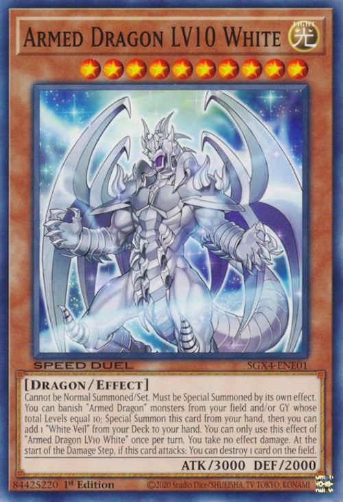 Armed Dragon LV10 White [SGX4-ENE01] Common | Total Play