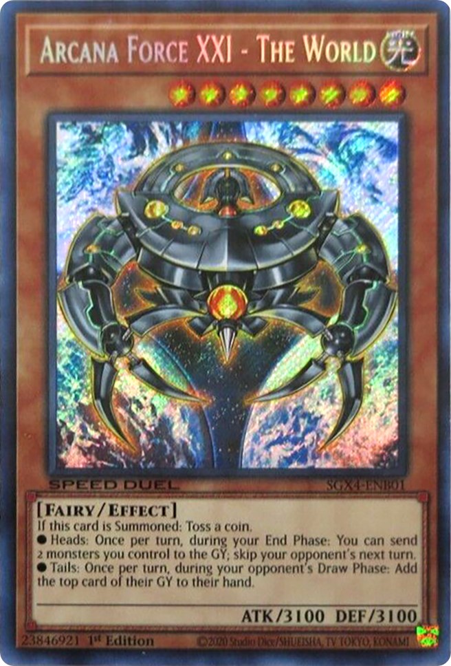 Arcana Force XXI - The World (Secret Rare) [SGX4-ENB01] Secret Rare | Total Play
