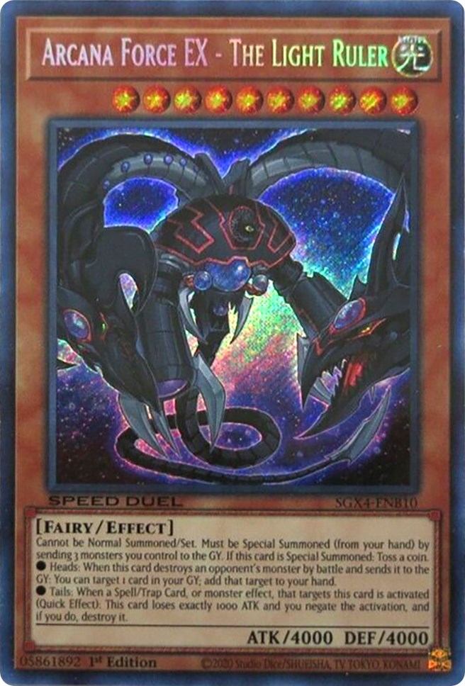 Arcana Force EX - The Light Ruler (Secret Rare) [SGX4-ENB10] Secret Rare | Total Play
