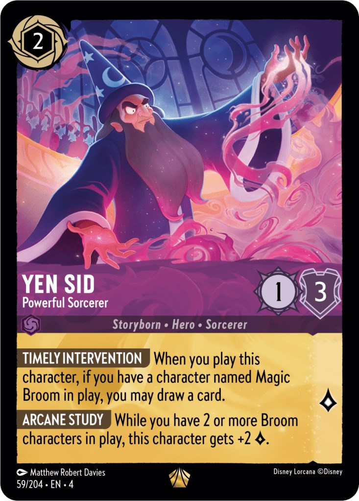 Yen Sid - Powerful Sorcerer (59/204) (59/204) [Ursula's Return] | Total Play