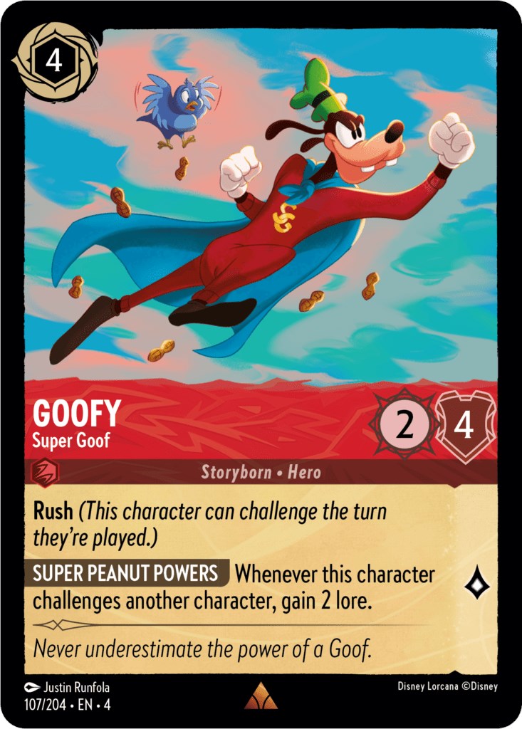 Goofy - Super Goof (107/204) [Ursula's Return] | Total Play