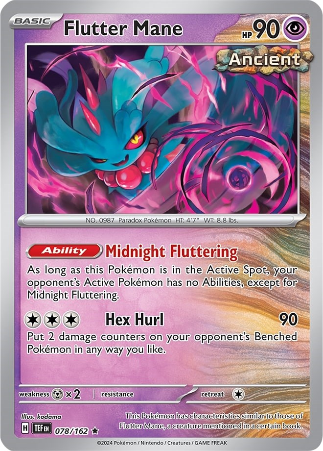 Flutter Mane (078/162) (Theme Deck Exclusive) [Scarlet & Violet: Temporal Forces] | Total Play