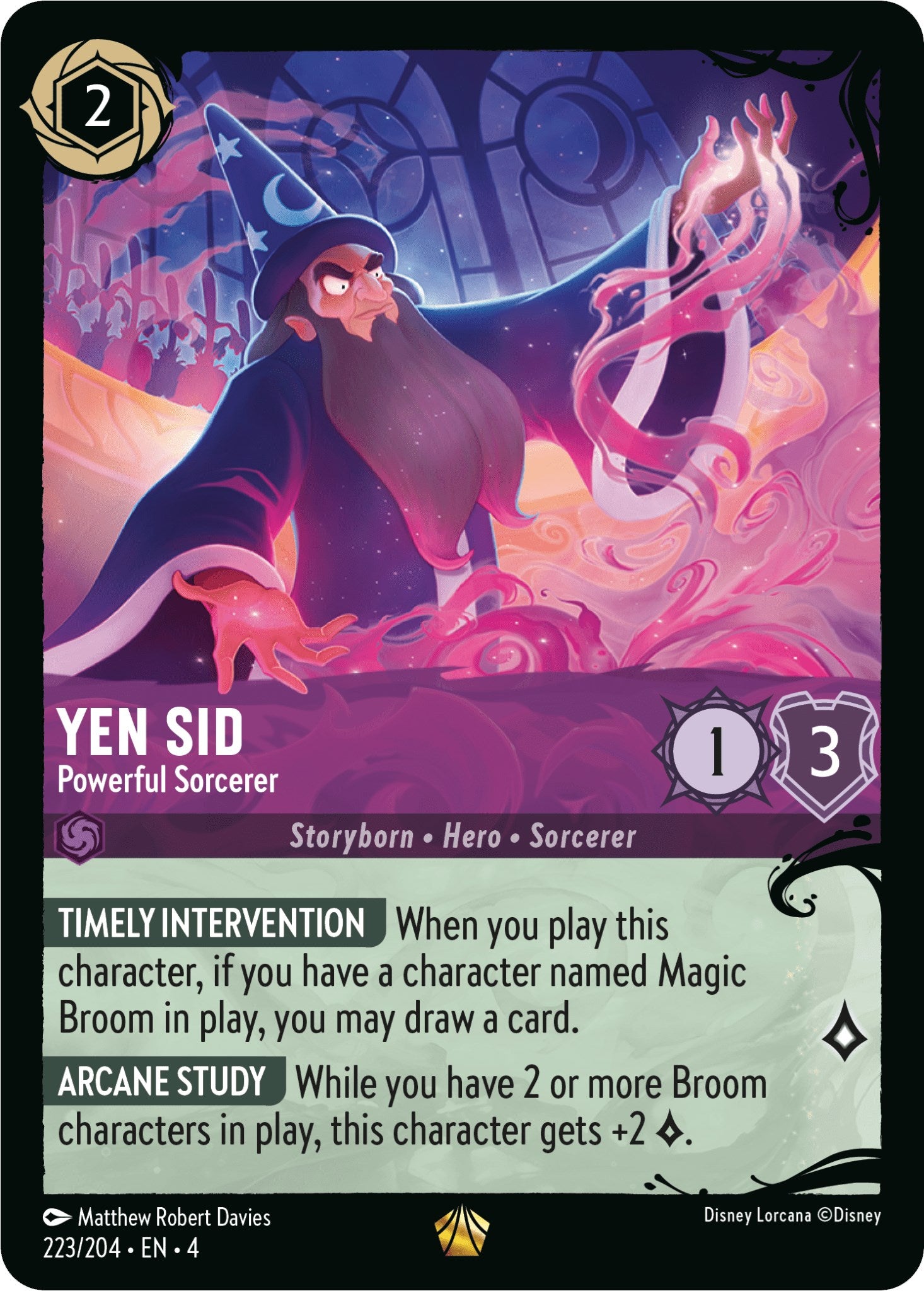 Yen Sid - Powerful Sorcerer (223/204) (223/204) [Illumineer's Quest: Deep Trouble] | Total Play
