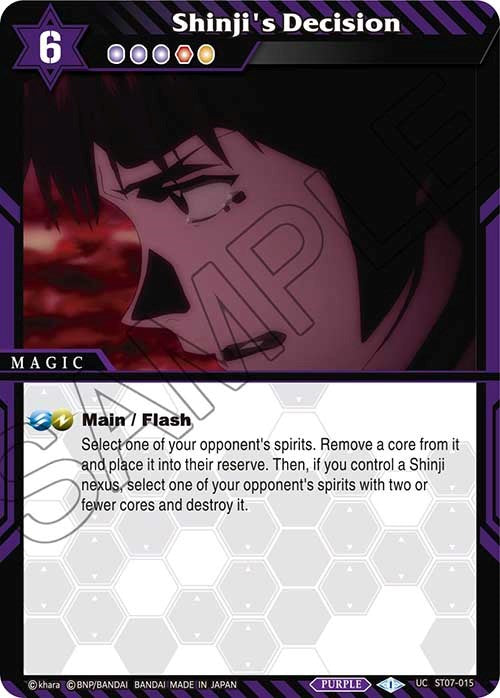 Shinji's Decision (ST07-015) [Starter Deck 02: Call of the Curse] | Total Play
