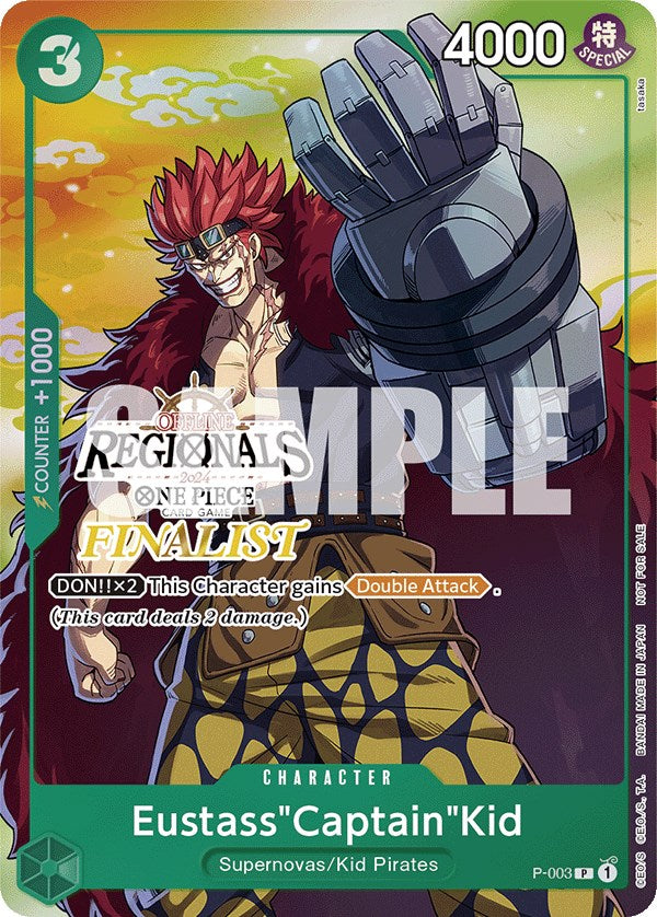 Eustass"Captain"Kid (Offline Regional 2024 Vol. 2) [Finalist] [One Piece Promotion Cards] | Total Play