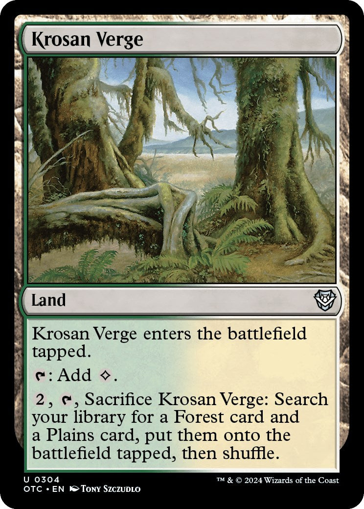 Krosan Verge [Outlaws of Thunder Junction Commander] | Total Play