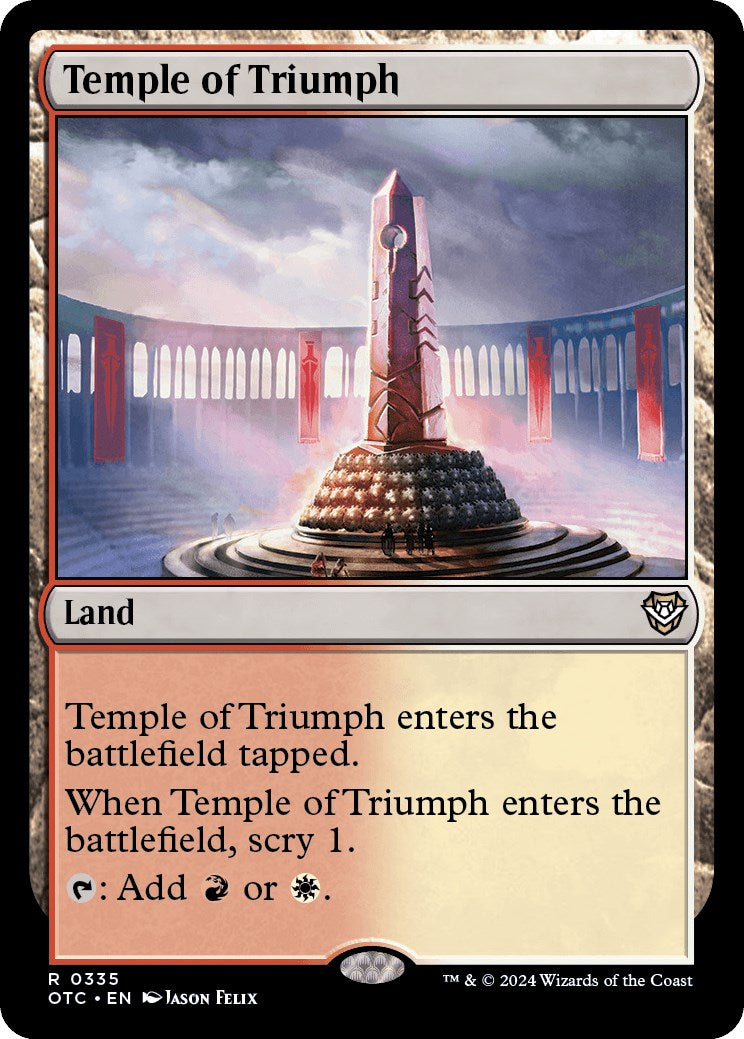 Temple of Triumph [Outlaws of Thunder Junction Commander] | Total Play