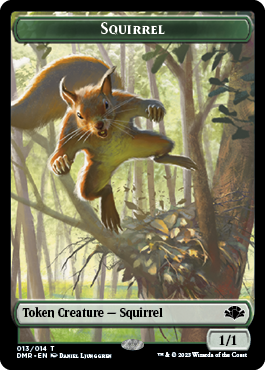 Zombie // Squirrel Double-Sided Token [Dominaria Remastered Tokens] | Total Play