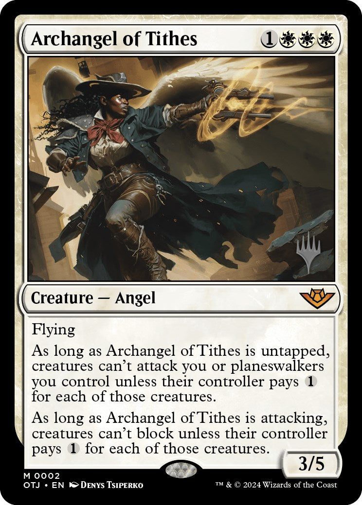 Archangel of Tithes (Promo Pack) [Outlaws of Thunder Junction Promos] | Total Play