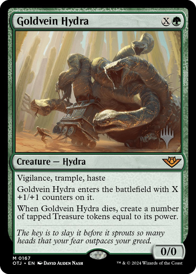 Goldvein Hydra (Promo Pack) [Outlaws of Thunder Junction Promos] | Total Play