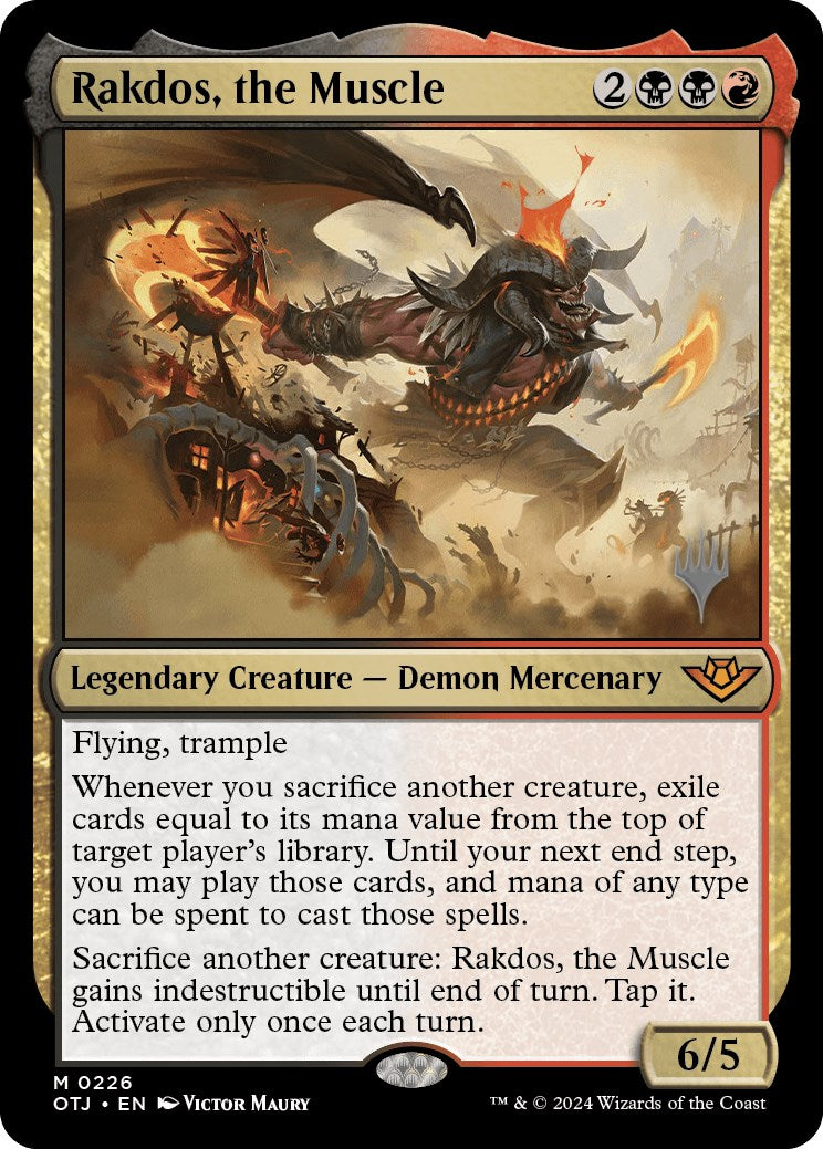 Rakdos, the Muscle (Promo Pack) [Outlaws of Thunder Junction Promos] | Total Play