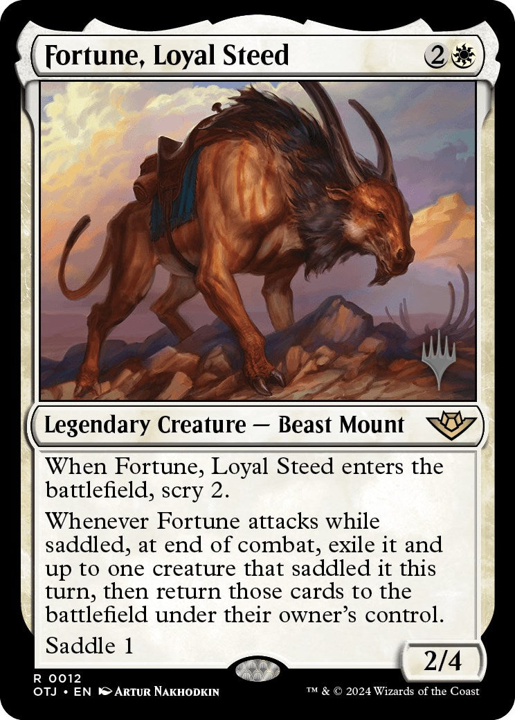 Fortune, Loyal Steed (Promo Pack) [Outlaws of Thunder Junction Promos] | Total Play