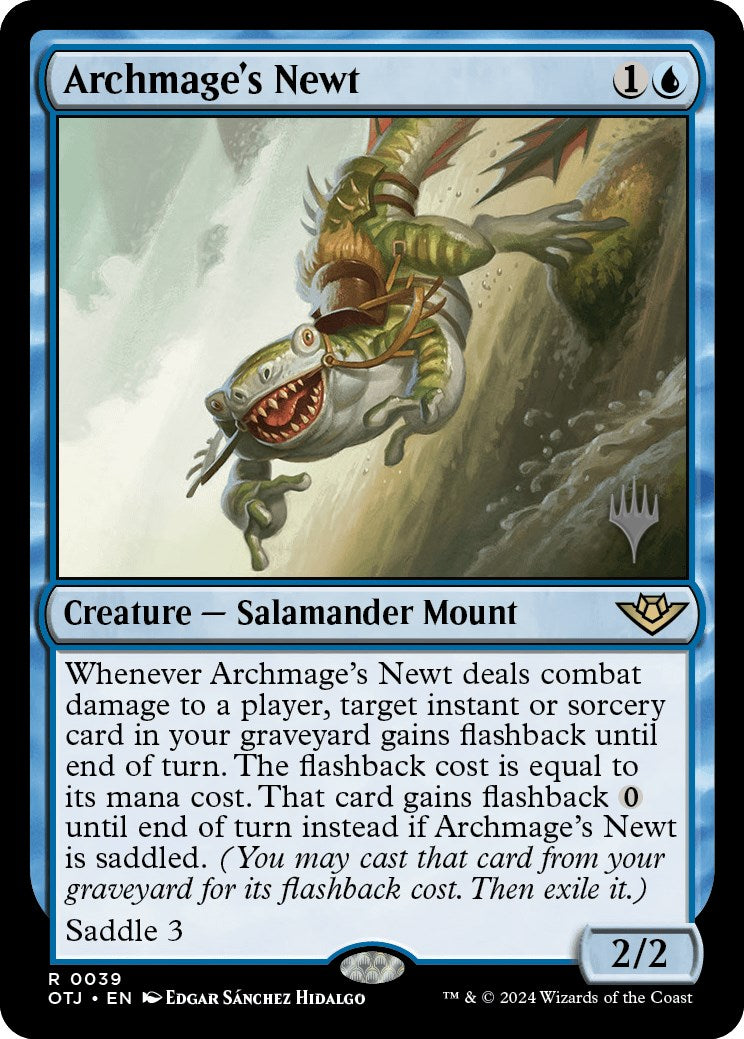 Archmage's Newt (Promo Pack) [Outlaws of Thunder Junction Promos] | Total Play