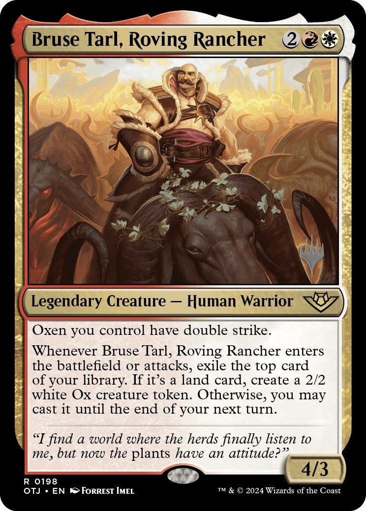 Bruse Tarl, Roving Rancher (Promo Pack) [Outlaws of Thunder Junction Promos] | Total Play