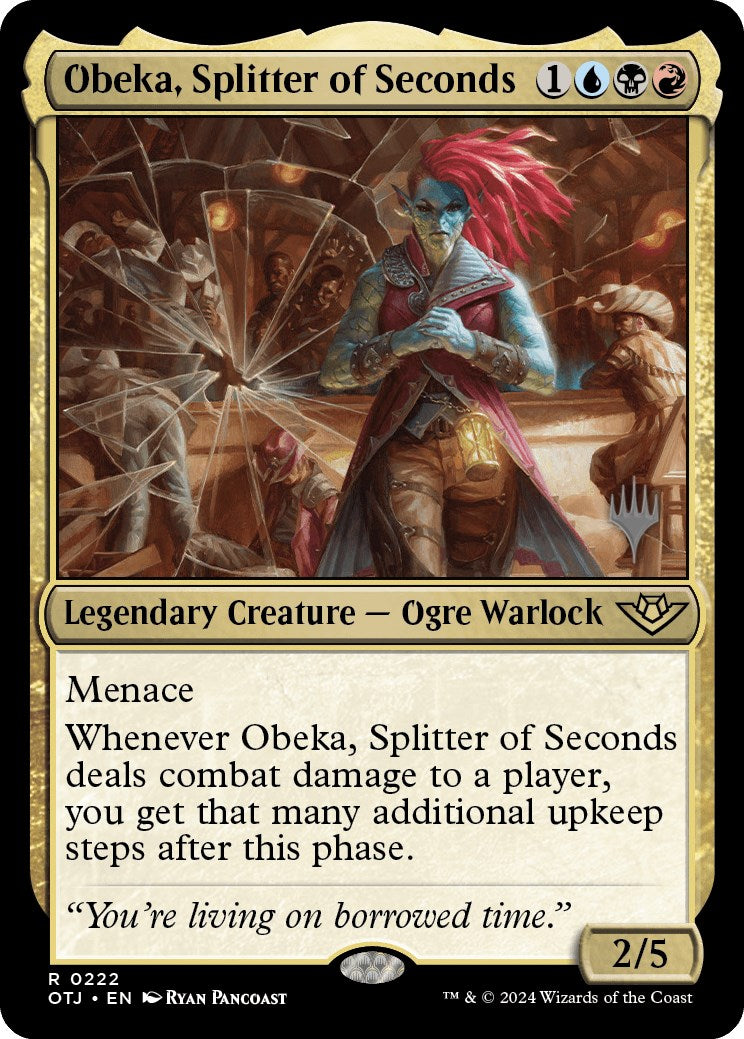 Obeka, Splitter of Seconds (Promo Pack) [Outlaws of Thunder Junction Promos] | Total Play