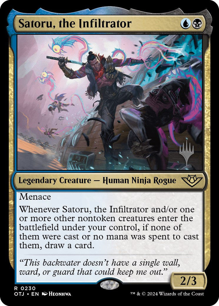 Satoru, the Infiltrator (Promo Pack) [Outlaws of Thunder Junction Promos] | Total Play