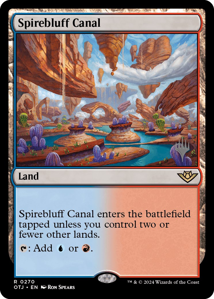 Spirebluff Canal (Promo Pack) [Outlaws of Thunder Junction Promos] | Total Play