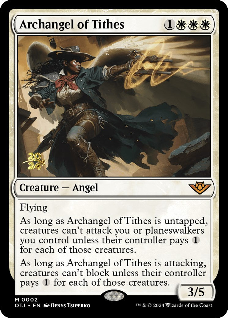 Archangel of Tithes [Outlaws of Thunder Junction Prerelease Promos] | Total Play