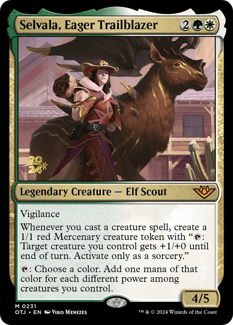 Selvala, Eager Trailblazer [Outlaws of Thunder Junction Prerelease Promos] | Total Play