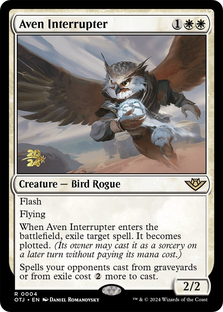 Aven Interrupter [Outlaws of Thunder Junction Prerelease Promos] | Total Play