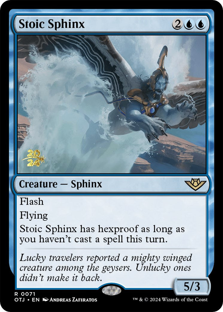 Stoic Sphinx [Outlaws of Thunder Junction Prerelease Promos] | Total Play