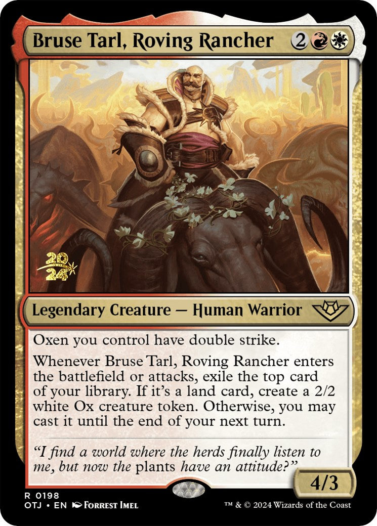 Bruse Tarl, Roving Rancher [Outlaws of Thunder Junction Prerelease Promos] | Total Play